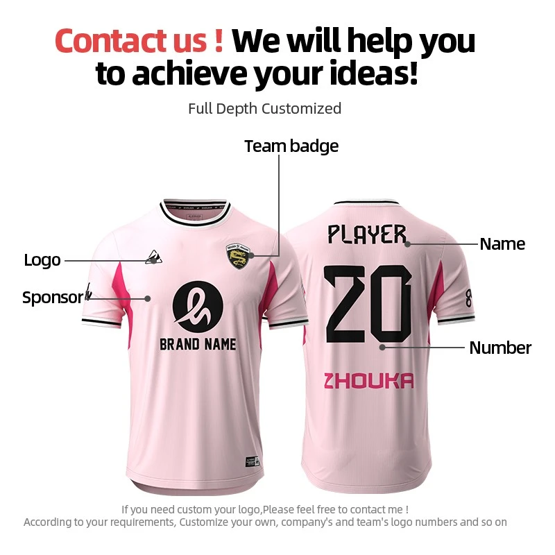ODM And OEM Services, Custom Football Jersey Supplier, Sublimation Printing Lightweight And Breathable Men's Player Version Team Uniforms Football Shirts suppliers